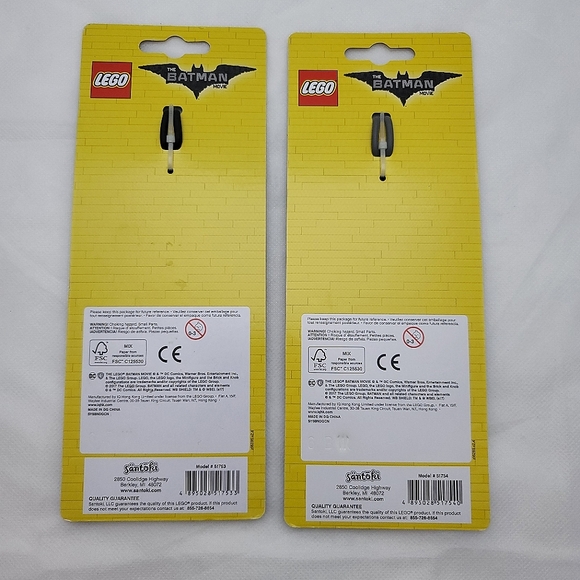 *FINAL PRICE* Lego The Batman Movie The Joker & Harley Quinn Luggage Tag Set - Picture 2 of 3